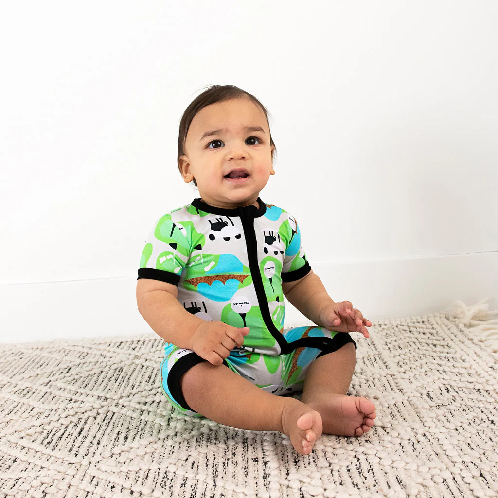 Gigi & Max: Ryder Golf Bamboo Shortie Romper