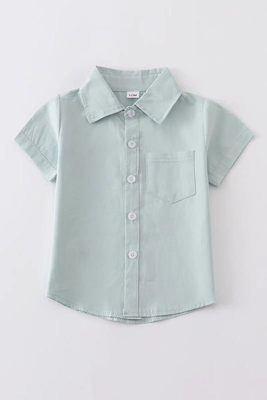 Sage Button Down Pocket Shirt