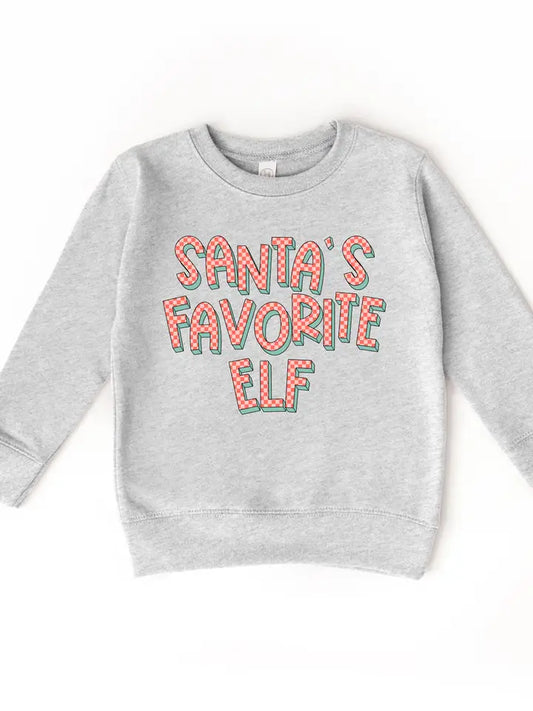 Santa's Favorite Elf Crewneck Sweatshirt