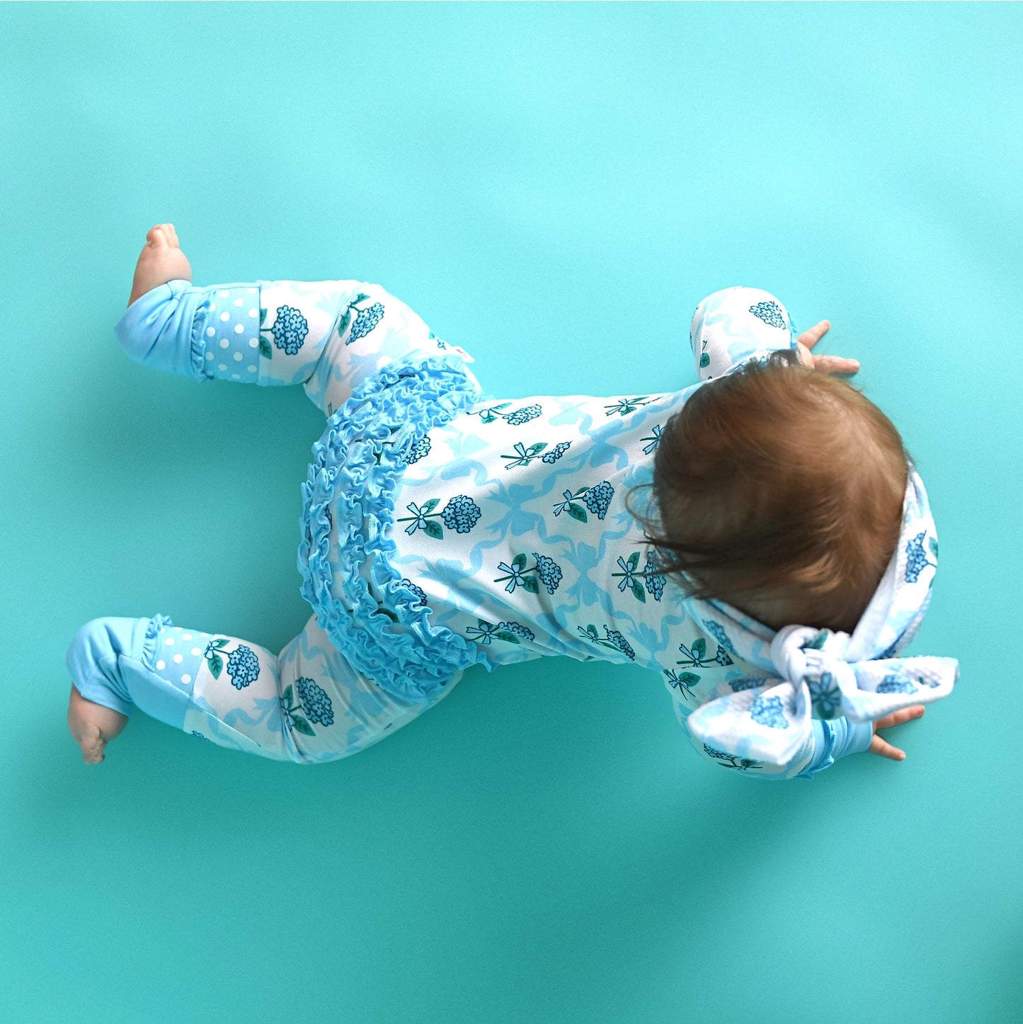Gigi and Max: Savannah Floral Ruffle Bamboo Zippy Romper