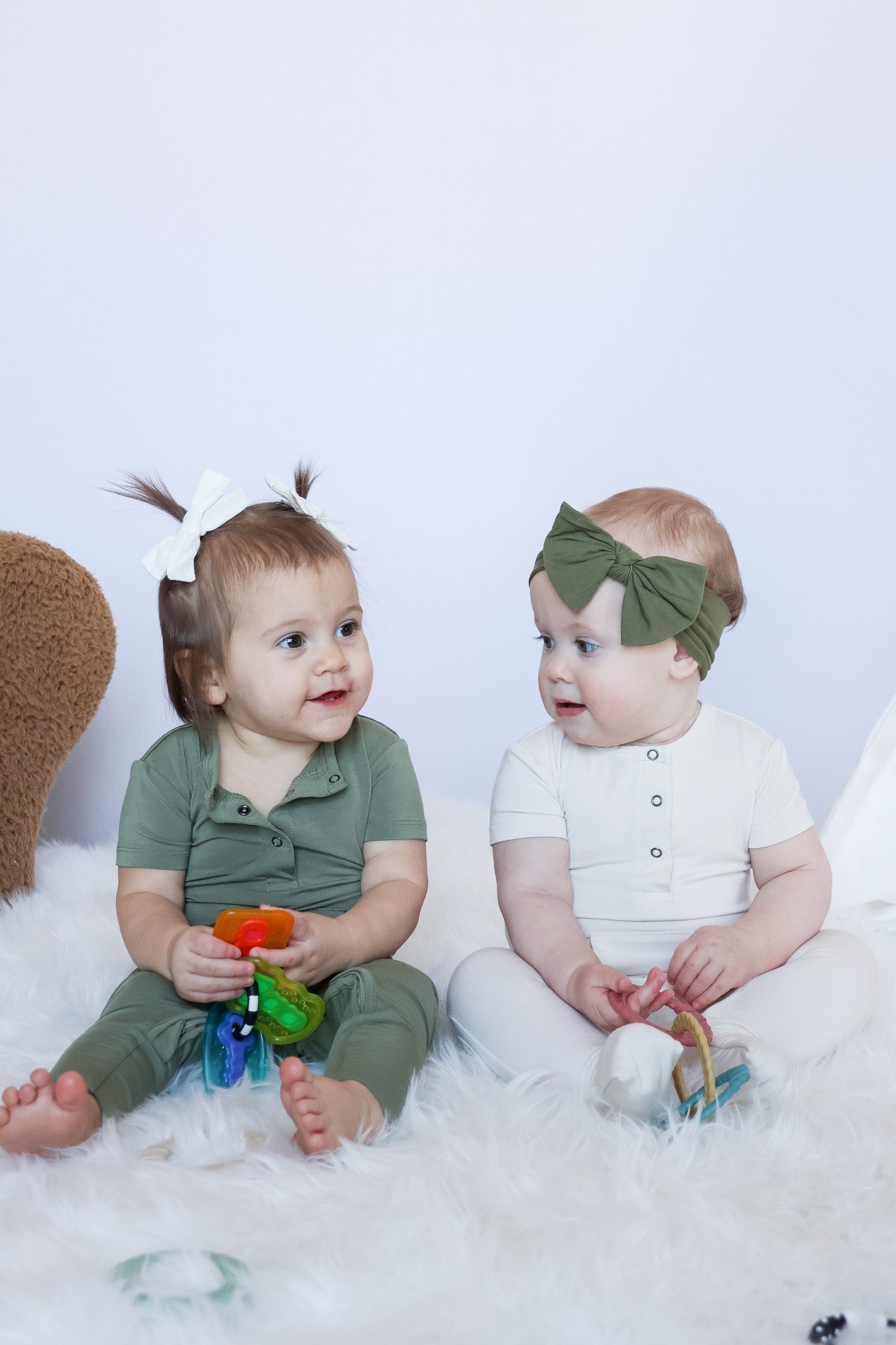 Short Sleeve Romper - Cream