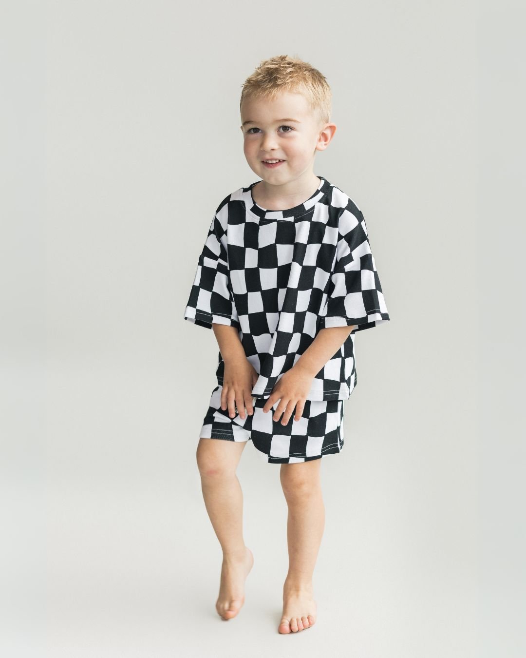 Shorts Set | Wavy Checkered