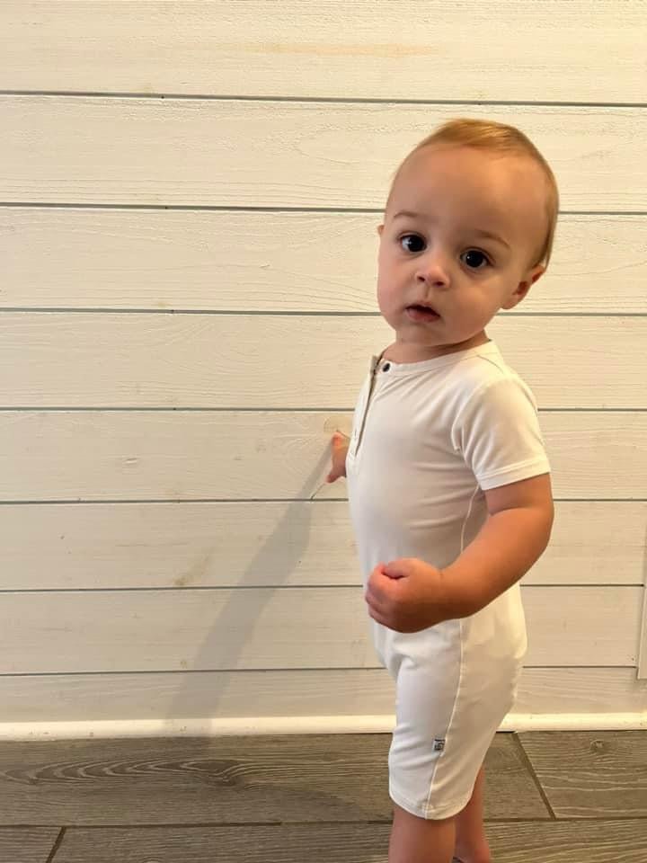 Shorty Romper- Cream