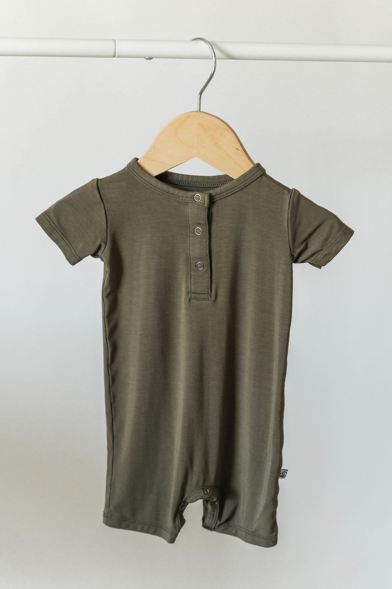 Shorty Romper- Dark Olive