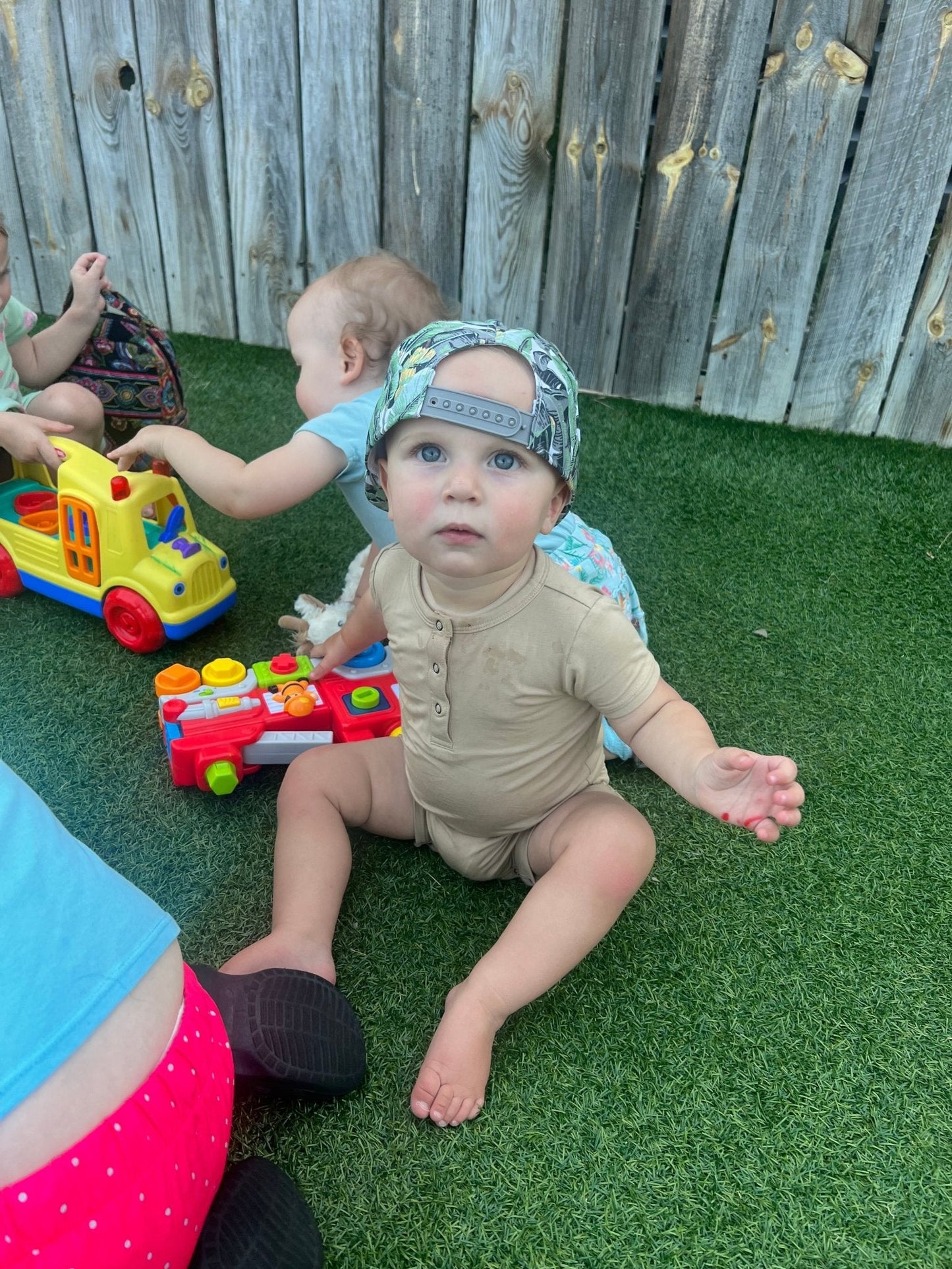 Shorty Romper- Desert Tan