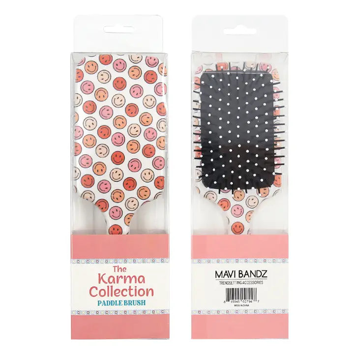 Karma Collection Fun Pattern Paddle Hair Brush