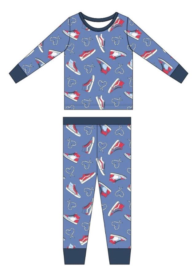 Kiki + Lulu: Sneakers Sweethearts Bamboo Two Piece Set