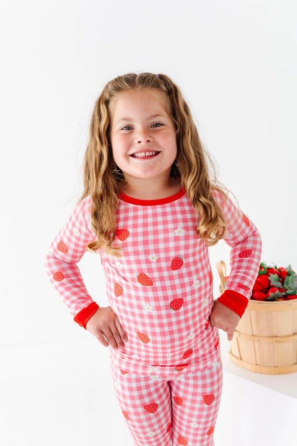 Kiki + Lulu: Strawberries & Dreams Bamboo Two Piece Set