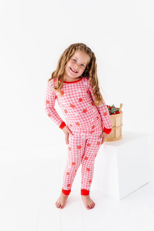 Kiki + Lulu: Strawberries & Dreams Bamboo Two Piece Set