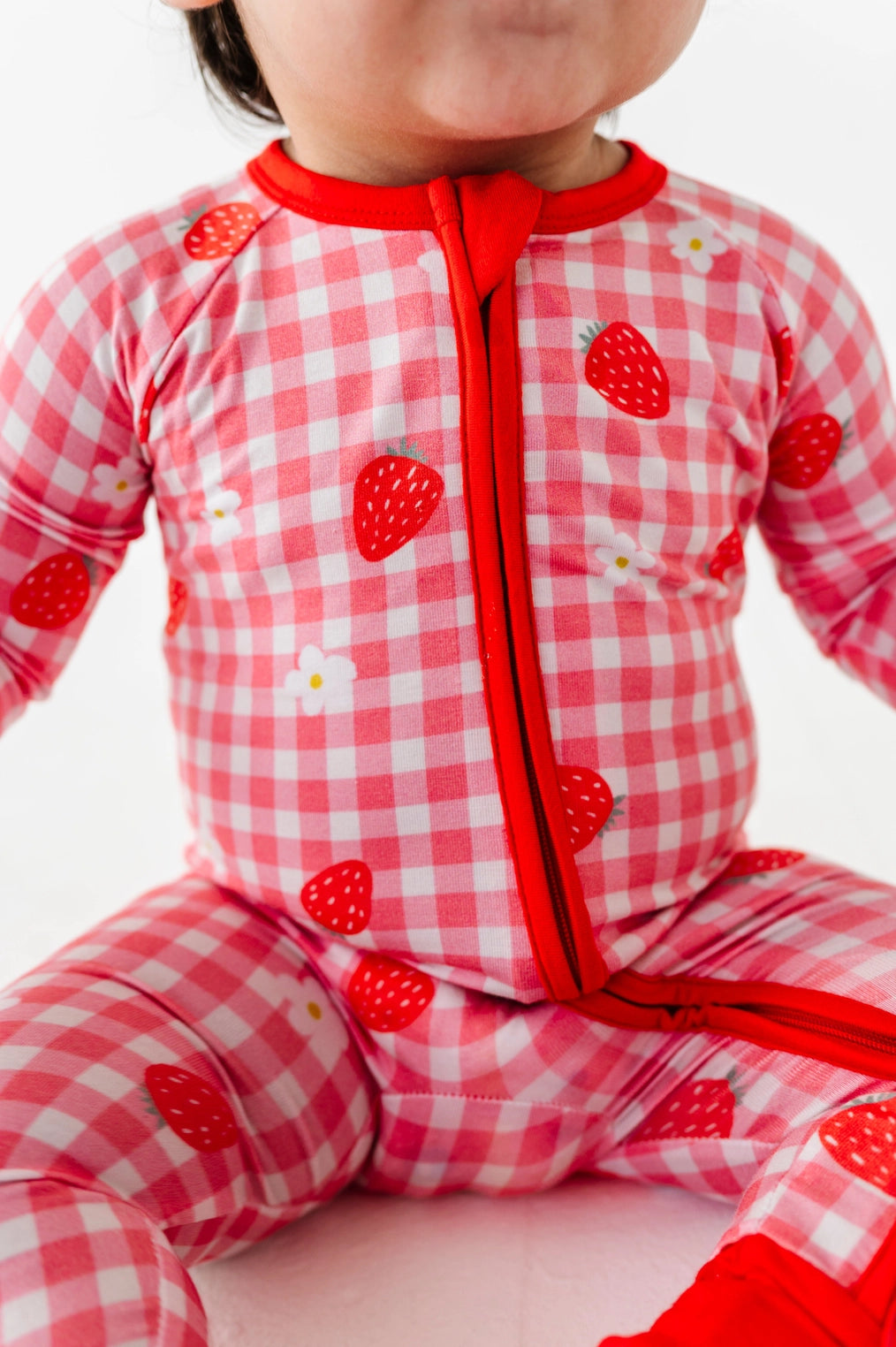 Kiki + Lulu: Strawberries & Dream Bamboo Zippy Romper