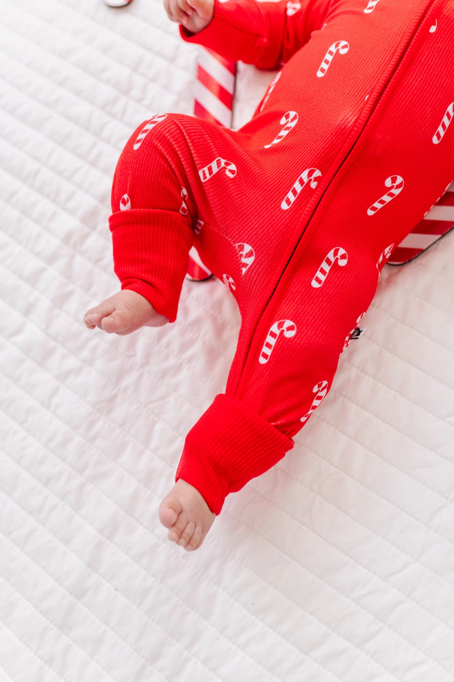 Kiki + Lulu: Sweet & Stripey Ribbed Zippy Romper