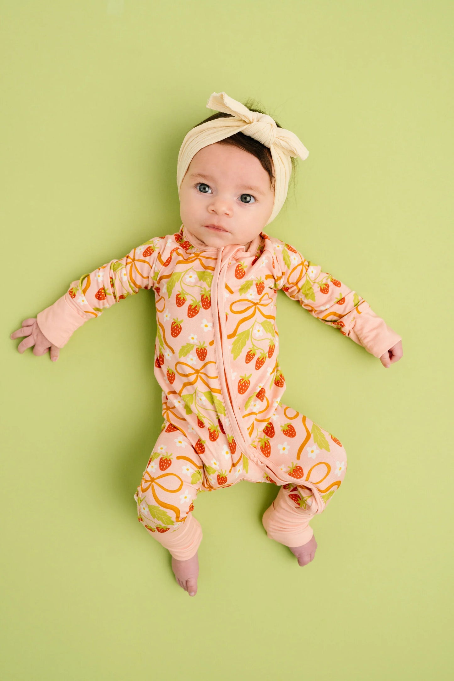 Little One Shop: Sweet Strawberry Bamboo Zippy Romper