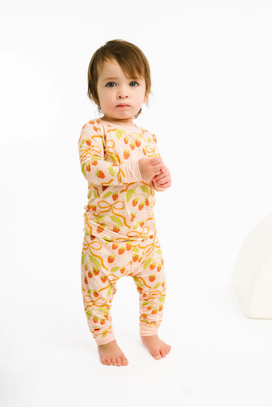 Little One Shop: Sweet Strawberry Bamboo Two Piece Set
