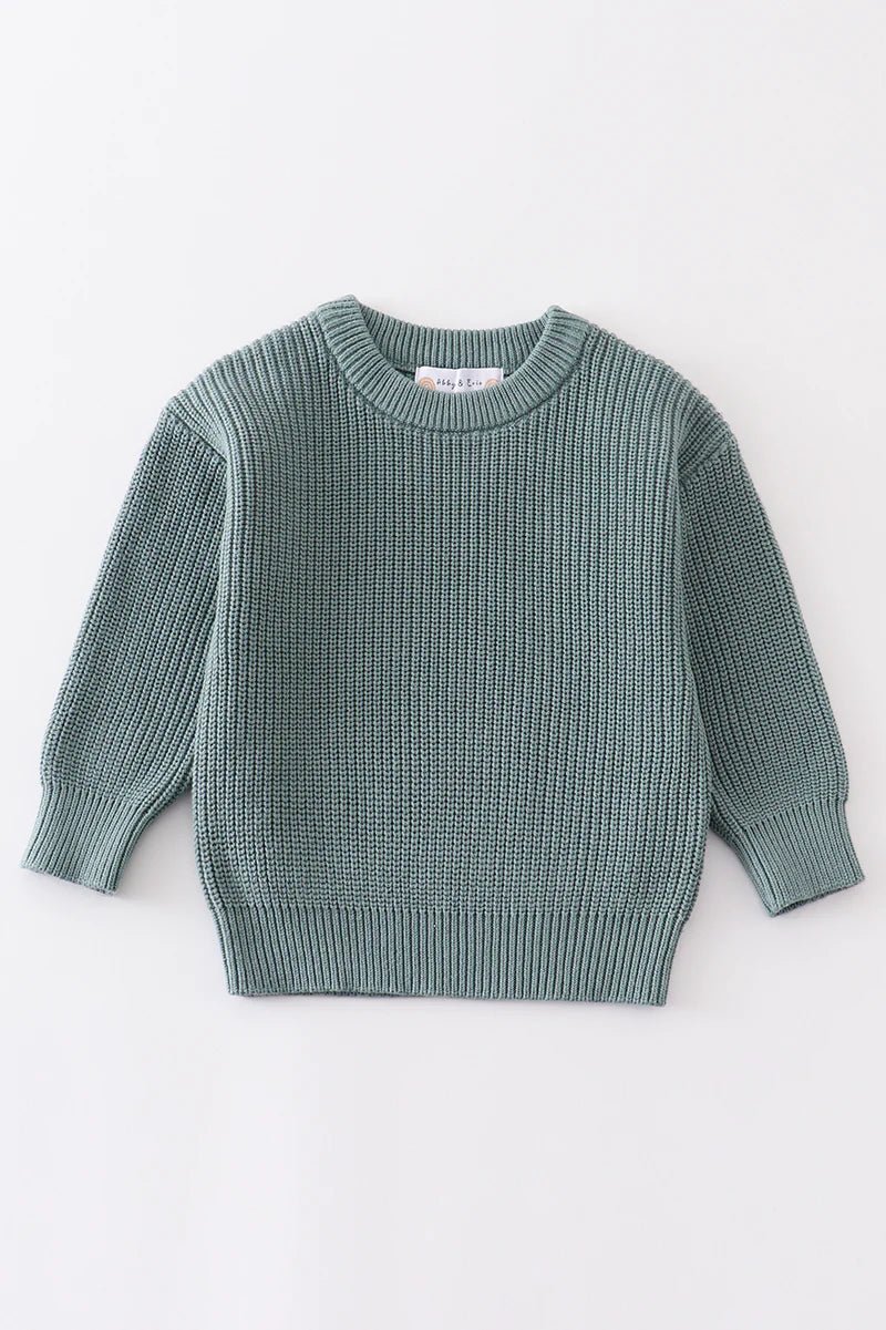 Teal Pullover Oversized Sweater
