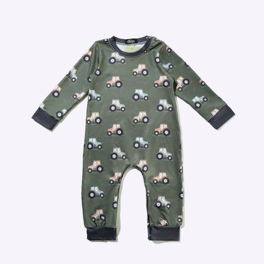 Tractor Field Romper