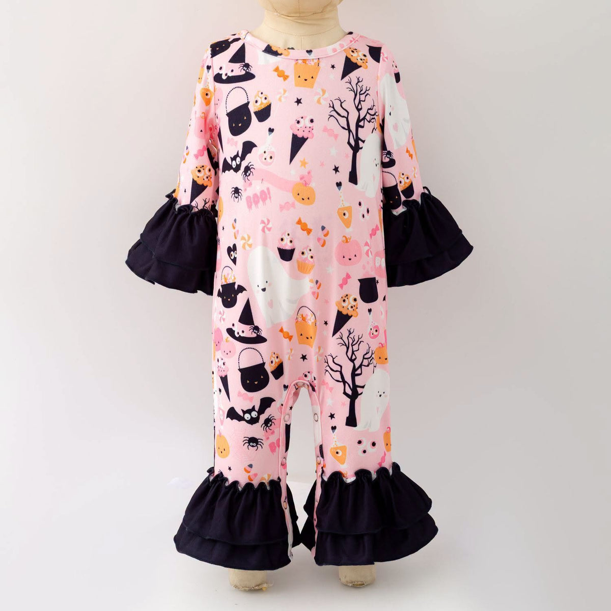Treat-A-BOO Pink Ruffle Romper