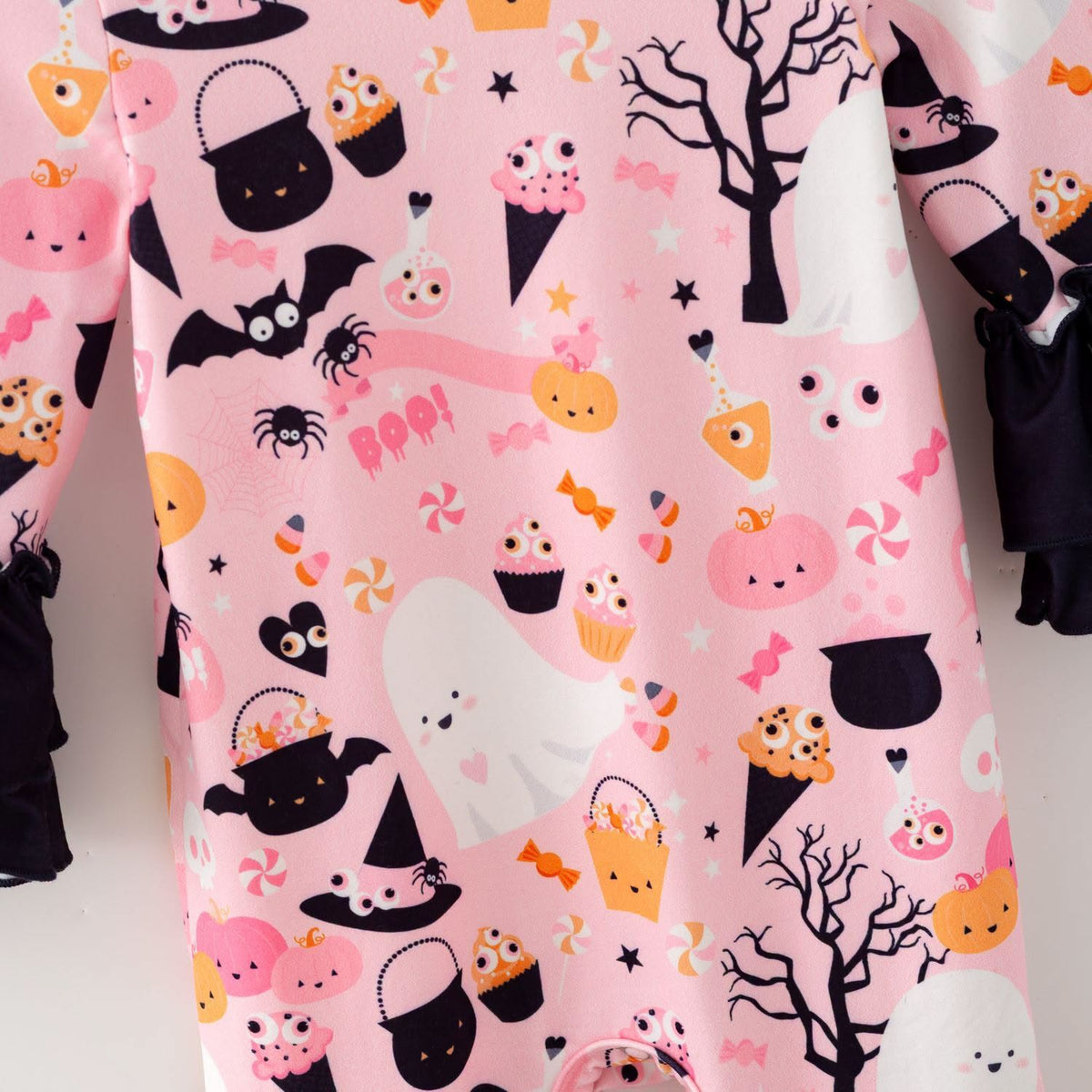 Treat-A-BOO Pink Ruffle Romper