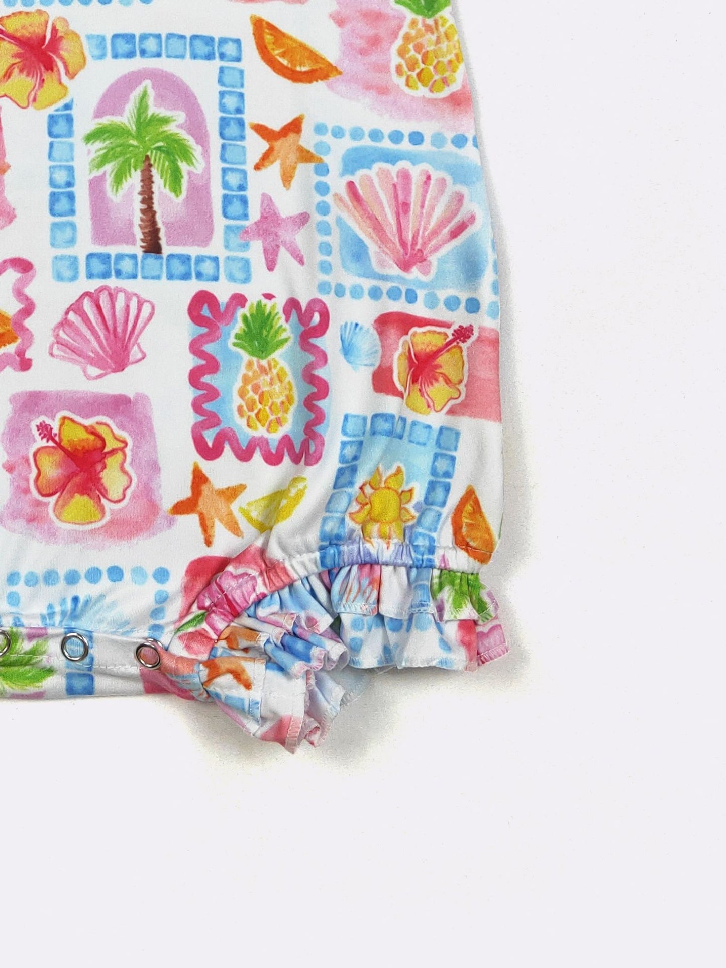 Tropical Print Baby Romper