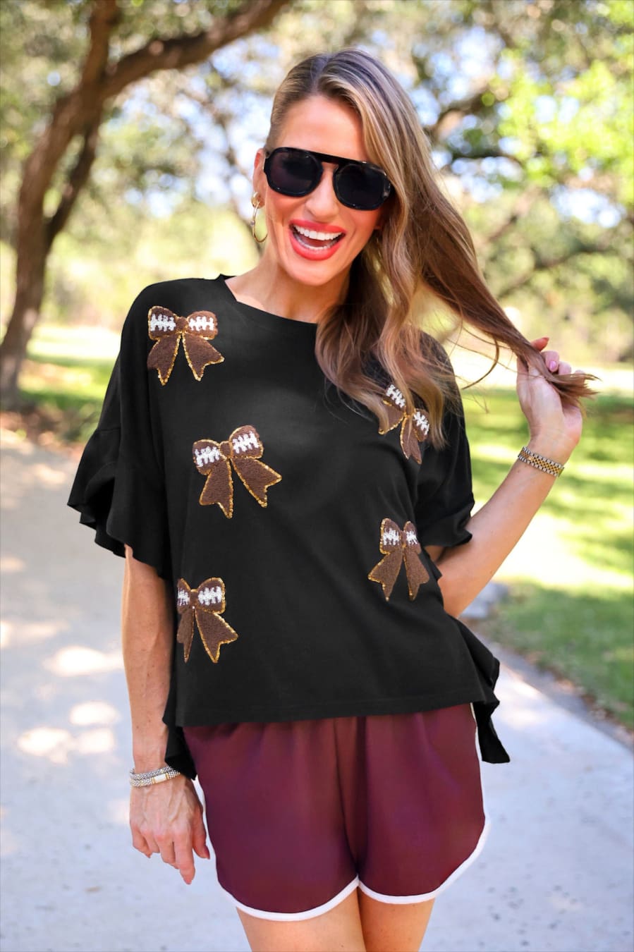 True Maroon Drawstring Everyday Shorts