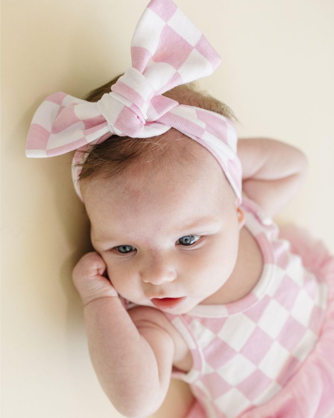 Tutu Romper | Checkered Pink