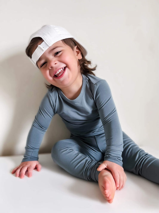 Two-Piece Pajamas - Sea Blue -