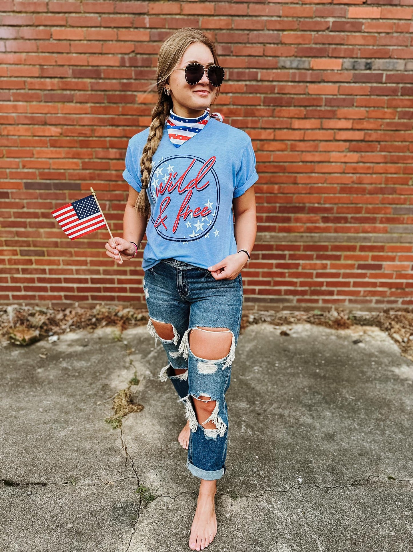 Wild & Free Merica' Tee