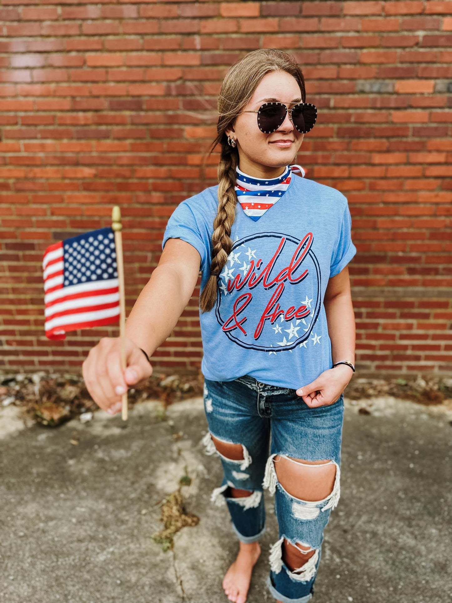 Wild & Free Merica' Tee