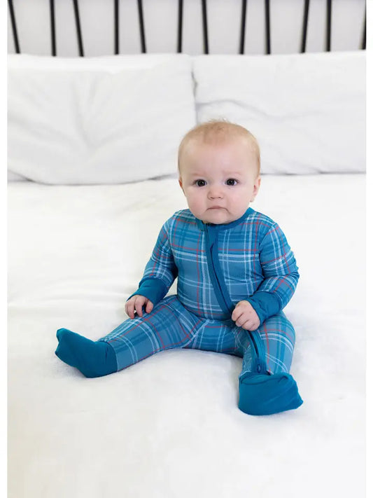 Eclipse Kids: Winter Plaid Bamboo Zippy