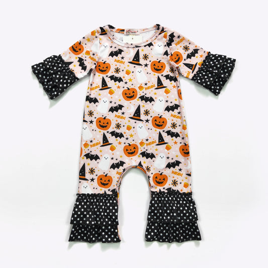 Witches Hat Girls Ruffle Romper