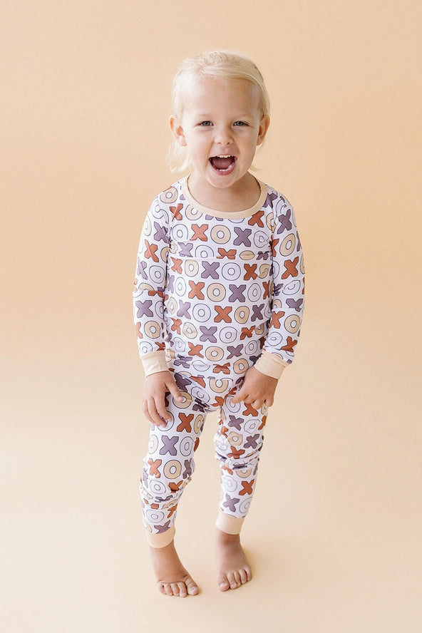 Lucky Panda Kids: XOXO Bamboo Two Piece Set