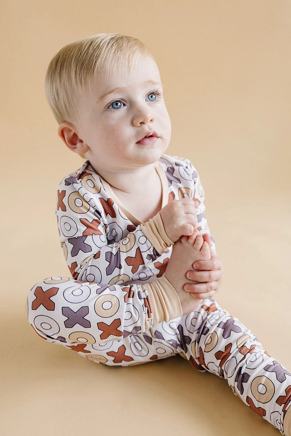 Lucky Panda Kids: XOXO Bamboo Two Piece Set