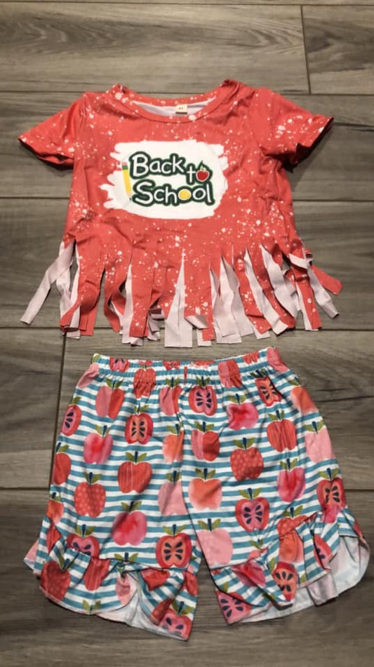 Back to School Apple Short set